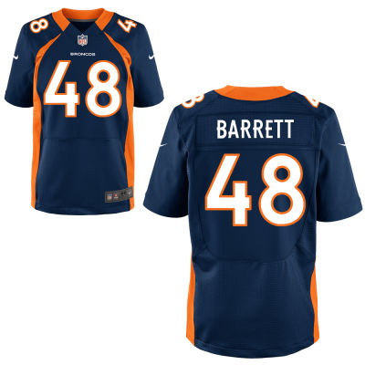Men's Denver Broncos #48 Shaquil Barrett Navy Blue Alternate NFL Nike Elite Jersey