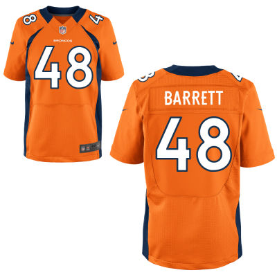Men's Denver Broncos #48 Shaquil Barrett Orange Team Color NFL Nike Elite Jersey