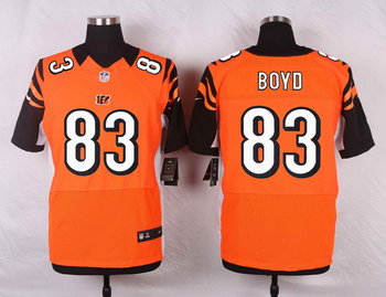 Men's Cincinnati Bengals #83 Tyler Boyd Orange Alternate NFL Nike Elite Jersey