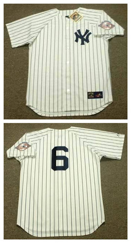 Men's New York Yankees Retired Player #6 JOE TORRE 2003 Majestic Cooperstown Home Baseball Jersey