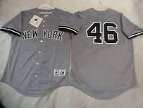 Men's New York Yankees #46 Andy Pettitte Majestic Away Gay Cool Base Player Jersey