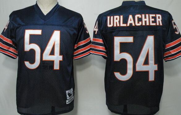 Mitchell&Ness Chicago Bears #54 Brian Urlacher Blue Throwback  Jersey -small number