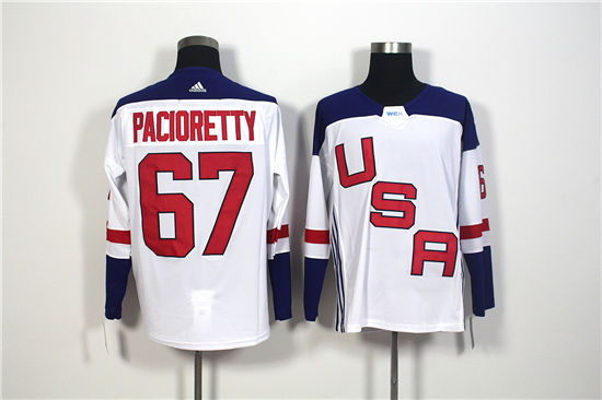 Men's US Hockey #67 Max Pacioretty White adidas 2016 World Cup of Hockey Game Jersey