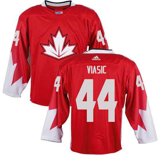 Men's Canada Hockey #44 MarcEdouard Vlasic Red adidas 2016 World Cup of Hockey  Premier Game Jersey