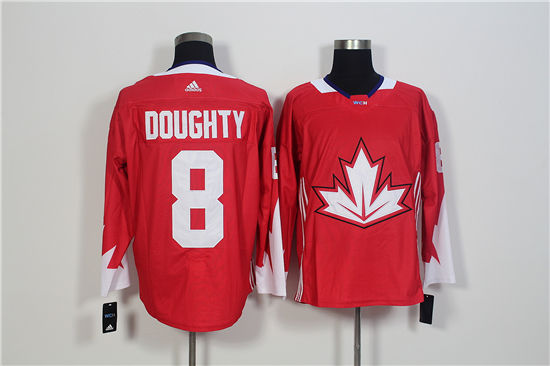 Men's Canada Hockey #8 Drew Doughty Red adidas 2016 World Cup of Hockey  Premier Game Jersey