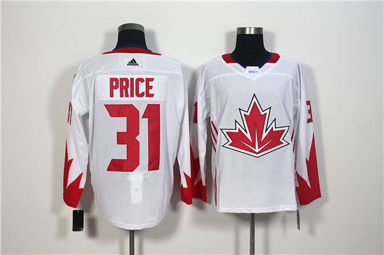 Men's Canada Hockey #31 Carey Price White adidas 2016 World Cup of Hockey  Premier Game Jersey