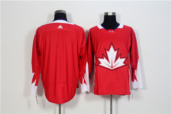 Men's Canada Hockey Blank Red adidas 2016 World Cup of Hockey  Premier Game Jersey