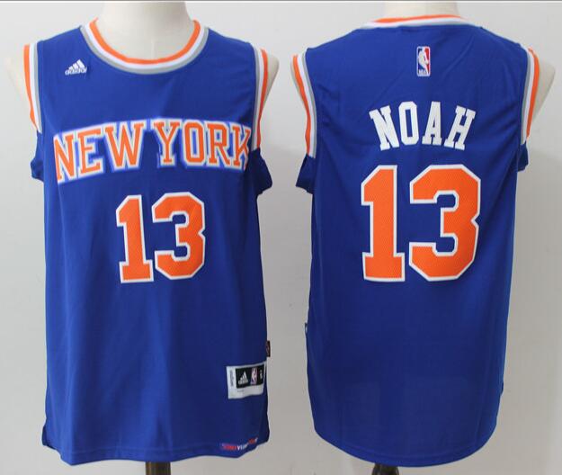 Men's New York Knicks #13 Joakim Noah Blue Revolution 30 Swingman Basketball Jersey
