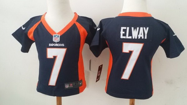 Toddler Denver Broncos Retired Player #7 John Elway Navy Blue NFL Nike Jersey