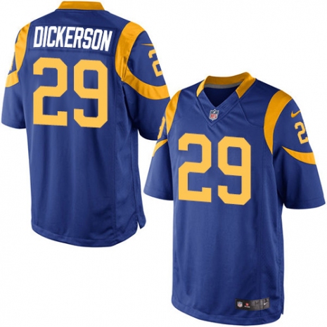 Youth Los Angeles Rams #29 Eric Dickerson Royal Blue Alternate Stitched NFL Nike Game Jersey