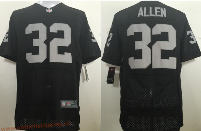 Men's Oakland Raiders #32 Marcus Allen New Black Stitched NFL Retired Player Nike Elite Jersey