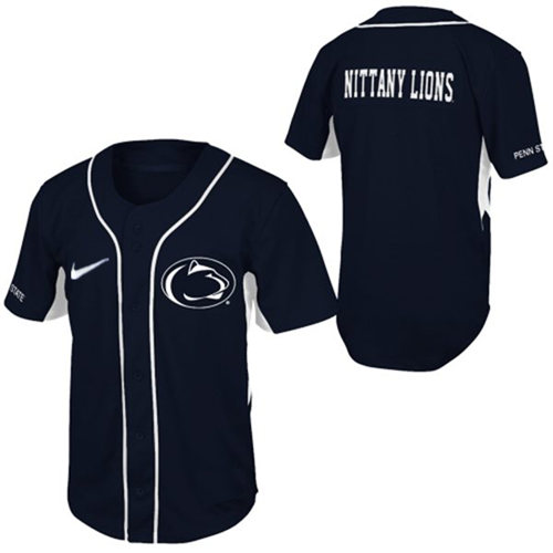 Men's NCAA Penn State Nittany Lions Navy Blue College Baseball Jersey