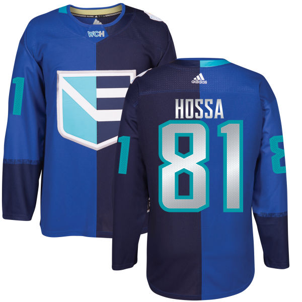 Men's Europe Hockey #81 Marian HOSSA adidas Royal World Cup of Hockey 2016 Premier Player Jersey