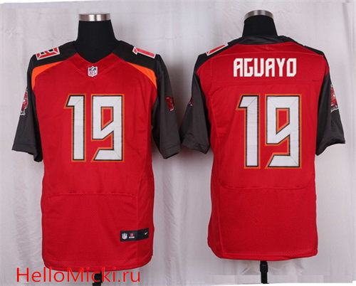 Men's Tampa Bay Buccaneers #19 Roberto Aguayo Red Team Color Nike Elite Jersey