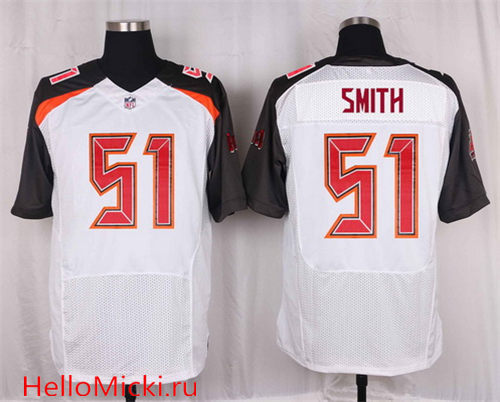 Men's Tampa Bay Buccaneers #51 Daryl Smith White Road Nike Elite Jersey