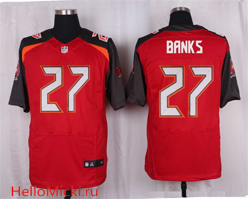 Men's Tampa Bay Buccaneers #27 Johnthan Banks Red Team Color Nike Elite Jersey