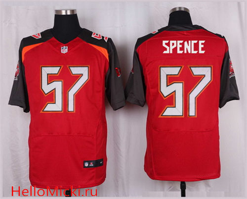 Men's Tampa Bay Buccaneers #57 Noah Spence Red Team Color Nike Elite Jersey