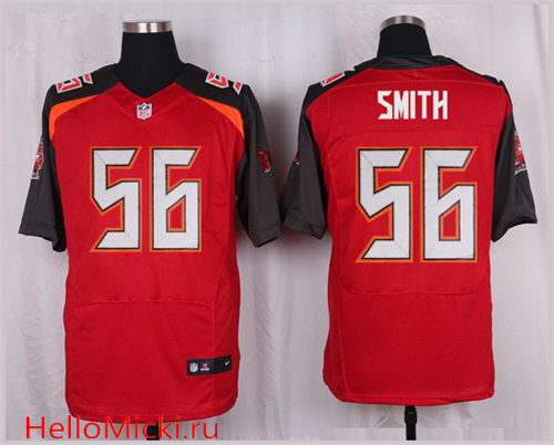 Men's Tampa Bay Buccaneers #56 Jacquies Smith Red Team Color Nike Elite Jersey