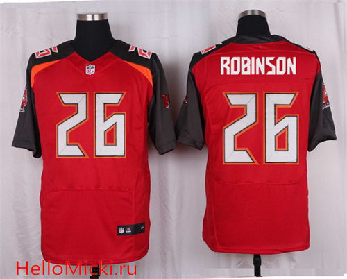 Men's Tampa Bay Buccaneers #26 Josh Robinson Red Team Color Nike Elite Jersey