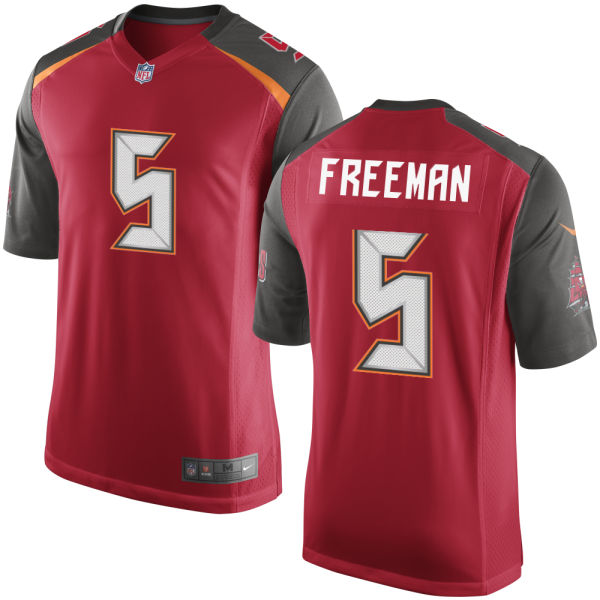 Men's Tampa Bay Buccaneers Retired Player #5 Josh Freeman Red Nike Elite Football Jersey