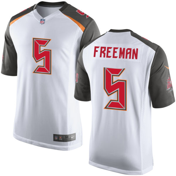 Men's Tampa Bay Buccaneers Retired Player #5 Josh Freeman White Nike Elite Football Jersey