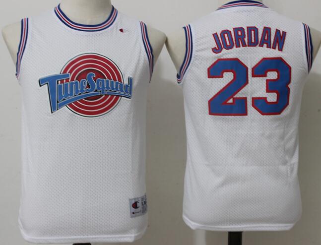 Youth The Movie Space Jam #23 Michael Jordan White Soul Swingman Basketball Jersey