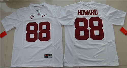 Men's Alabama Crimson Tide #88 O. J. Howard Nike White Limited College Football Jersey  S-3XL