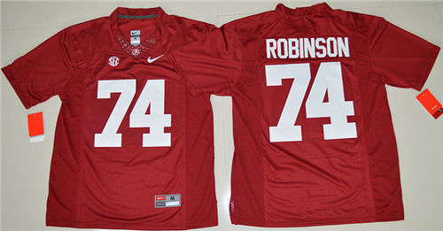 Men's Alabama Crimson Tide #74 Cam Robinson Nike Red Limited College Football Jersey  S-3XL