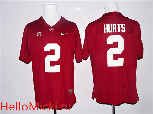 Womens Alabama Crimson Tide #2 Jalen Hurts Red Nike Limited College Football Jersey