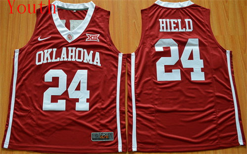 Youth Oklahoma Sooners #24 Buddy Heild Red Nike Kid's College Basketball Jersey