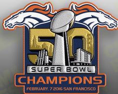 NFL Denver Broncos 2016 Super Bowl 50Th Champions Patch