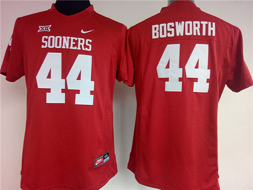 Women's Oklahoma Sooners #44 Brian Bosworth Red Nike Limited College Football  Jersey