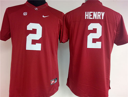 Women's Alabama Crimson Tide #2 Derrick Henry Red Limited Stitched College Football Nike NCAA Jersey