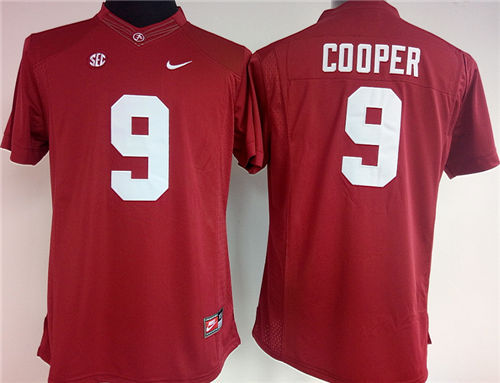 Women's Alabama Crimson Tide #9 Amari Cooper Red Limited Stitched College Football Nike NCAA Jersey