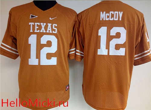 Women's NCAA Texas Longhorns 12 Colt McCoy Orange Throwback College Football Jersey