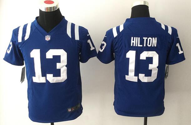 Youth Indianapolis Colts #13 T.Y. Hilton Royal Blue Team Color Nike Game Football Jersey