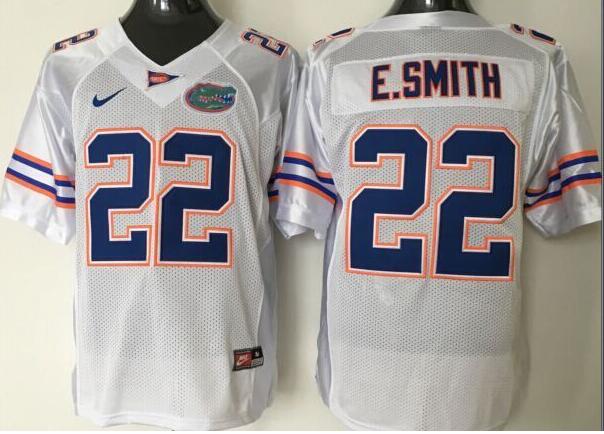 Youth Florida Gators #22 Emmitt Smith White Stitched NCAA Nike College Football Jersey