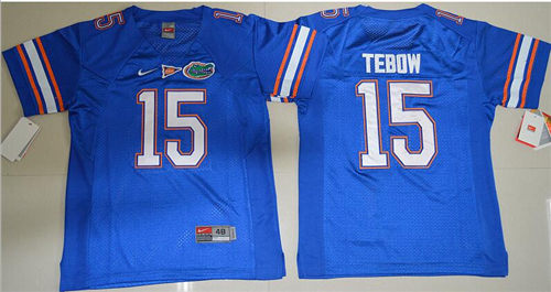 Youth Florida Gators #15 Tim Tebow blue Stitched NCAA Nike College Football Jersey