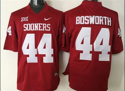 Youth Oklahoma Sooners #44 Brian Bosworth Red Stitched NCAA Nike College Football Jersey