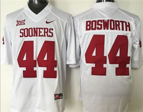 Youth Oklahoma Sooners #44 Brian Bosworth White Stitched NCAA Nike College Football Jersey