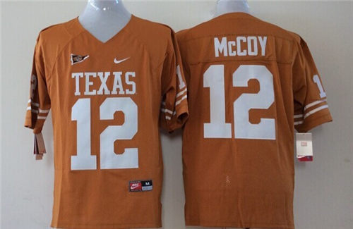 Youth Texas Longhorns #12 Colt McCoy Orange Stitched NCAA Nike College Football Jersey
