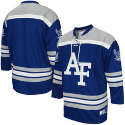 Men's Air Force Falcons Blank Colosseum Royal Blue College Hockey Jersey