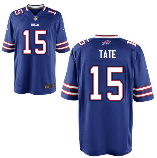 Men's Buffalo Bills #15 Brandon Tate Royal Blue Team Color Nike Elite Jersey