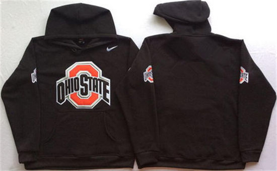 Men's Ohio State Buckeyes Blank Nike Black Stitched NCAA College Football Hoodie