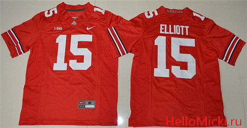 Youth Ohio State Buckeyes #15 Ezekiel Elliott Red Limited Stitched NCAA 2016 Nike College Football Jersey