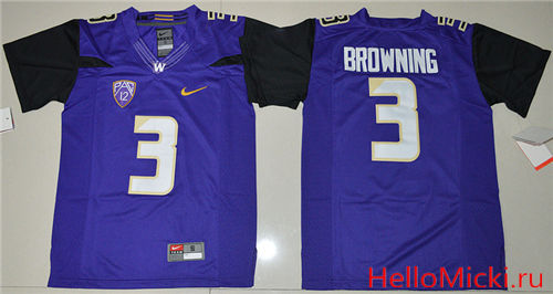 Youth Washington Huskies Jake Browning 3 College Football Limited Jersey - Purple