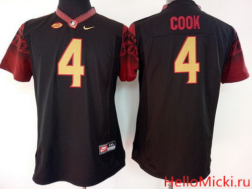 Women's Florida State Seminoles #4 Dalvin Cook Black Stitched College Football Nike NCAA Jersey