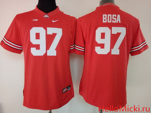 Women's Ohio State Buckeyes #97 Joey Bosa Red Limited Stitched College Football 2016 Nike NCAA Jersey