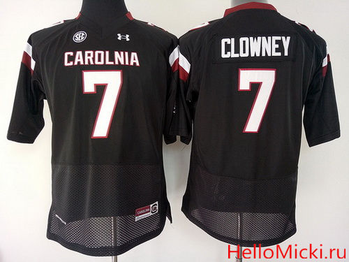 Women's South Carolina Gamecocks #7 Jadeveon Clowney Black Stitched College Football Under Armour NCAA Jersey