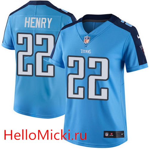 Women's Tennessee Titans #22 Derrick Henry Light Blue 2016 Color Rush Stitched NFL Nike Limited Jersey